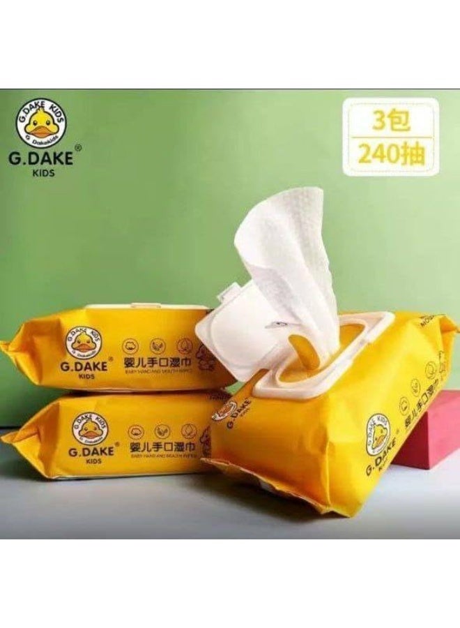 Multi-use wet wipes – 120 wipes for cleaning hands, mouth, and personal items - Image 4